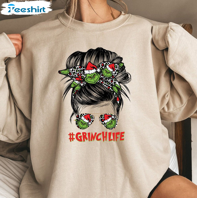 Grinch Life Sweatshirt, The Grinch Christmas Crewneck Hoodie