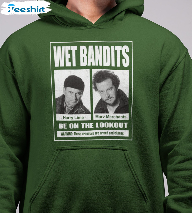 Wet Bandits Be On The Lookout Shirt, Christmas Home Alone Long Sleeve Unisex T-shirt