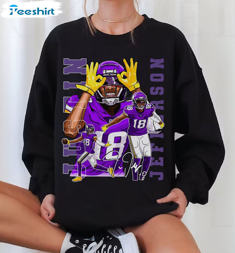 Justin Jefferson Griddy T-shirt Vikings 