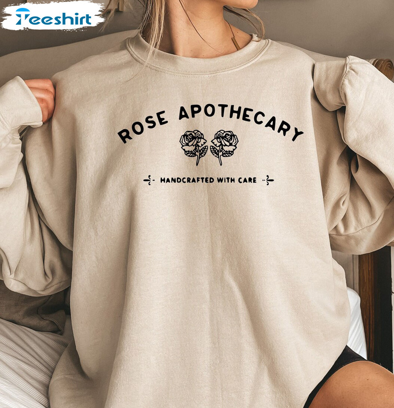 Rose Apothecary Hand Crafted With Care Shirt, David Rose Unisex T-shirt Short Sleeve