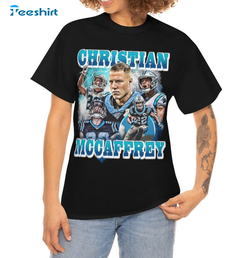 Christian Mccaffrey Shirt, Panthers Nfl Unisex Hoodie Short Sleeve