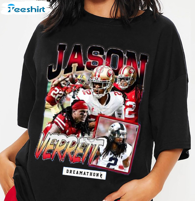 Jason Verrett Vintage Shirt, Deebo Samuel Wearing Jason Verrett ...
