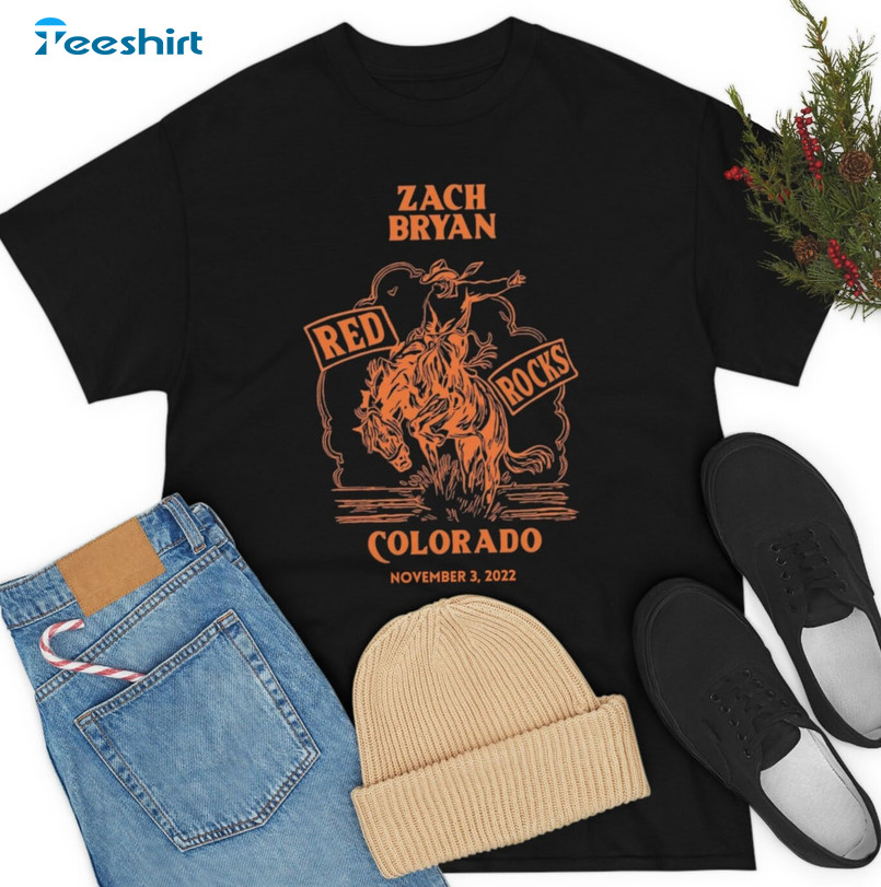 Zach Bryan Red Rocks Shirt, American Heartbreak Tour Sweatshirt Hoodie