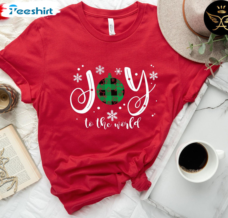 Joy To The World Christmas Shirt, Nativity Scene Unisex Hoodie Sweatshirt