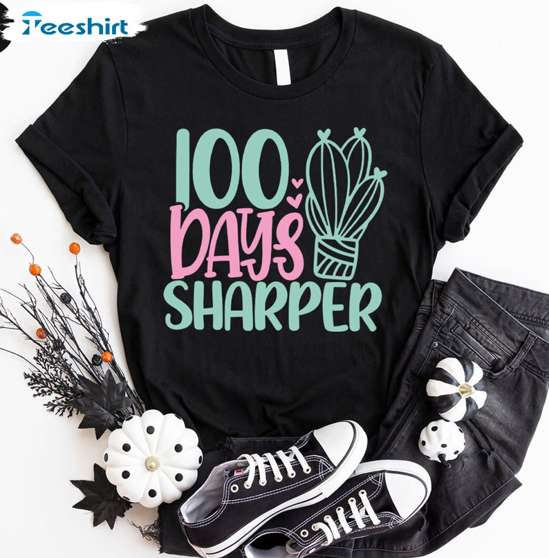 100 Days Of School Shirt, Vintage Sweatshirt Unisex T-shirt