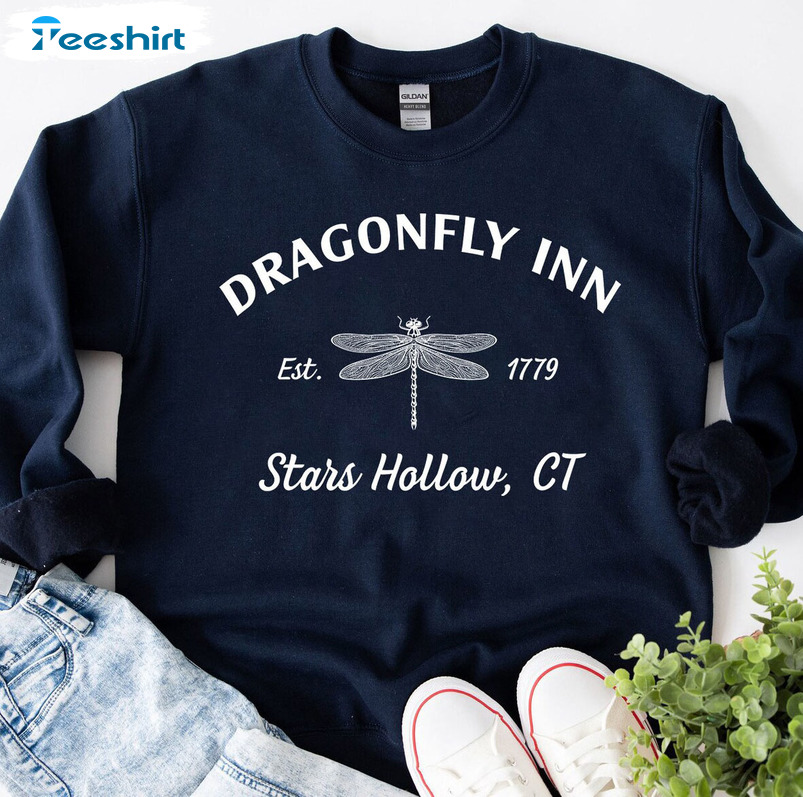 Dragonfly Inn Sweatshirt, Stars Hollow Unisex T-shirt Long Sleeve