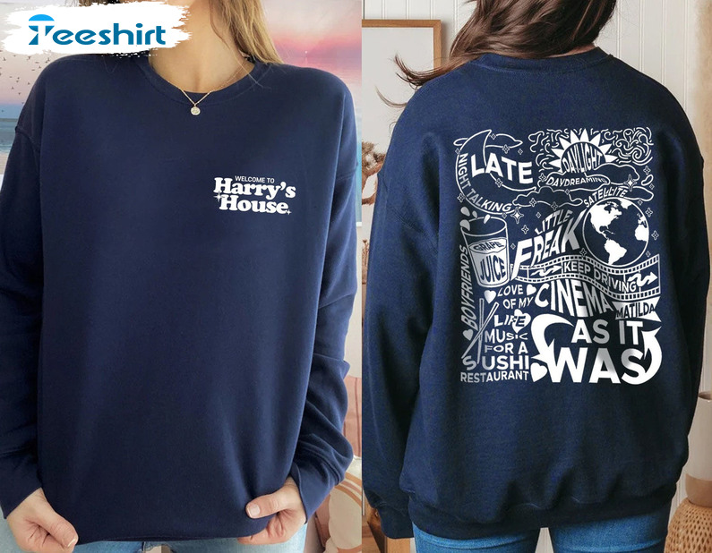 Harry's House Sweatshirt, Harry Track List Album Long Sleeve Unisex Hoodie