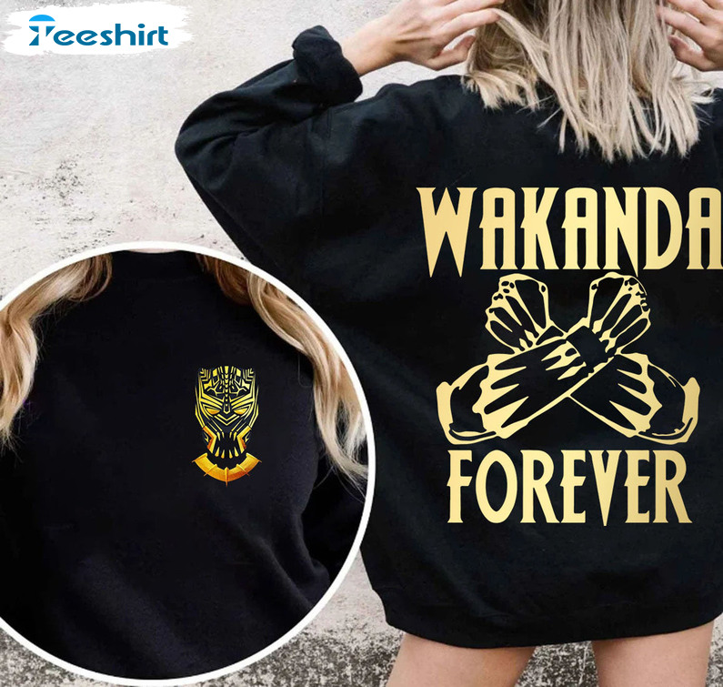 Wakanda Forever Sweatshirt, In Memory Of Chadwick Boseman Unisex Hoodie Long Sleeve