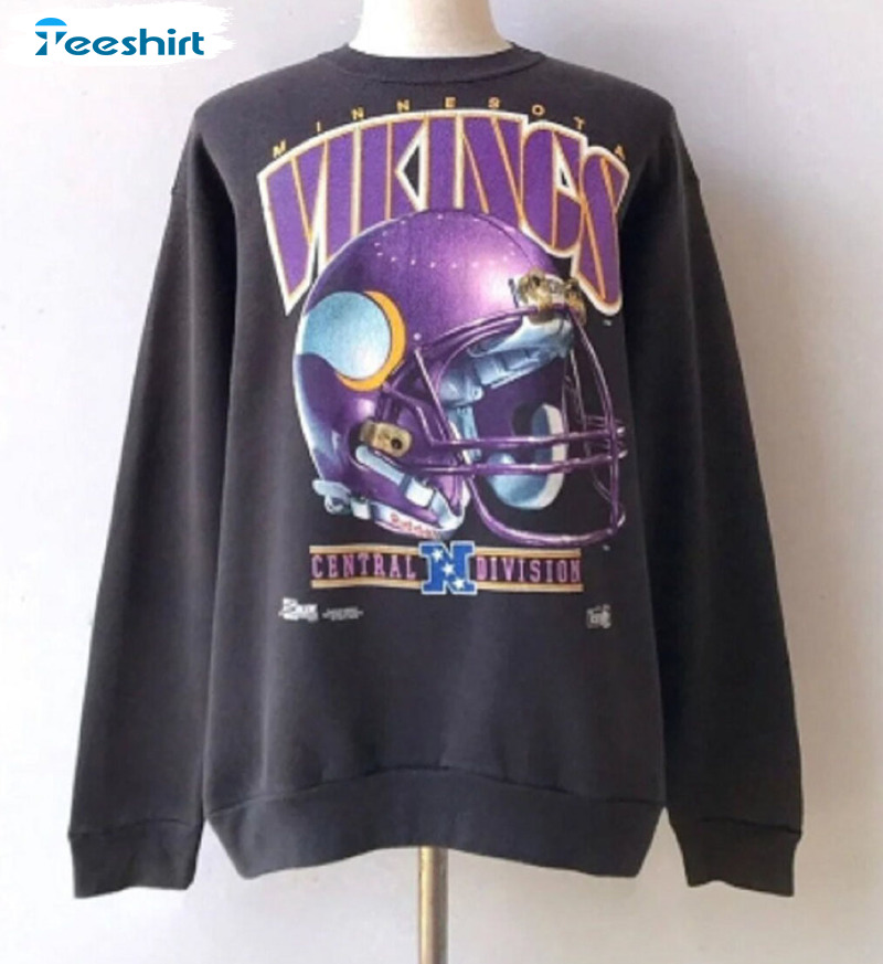 Vikings Central Division Shirt, Minnesota Vikings Short Sleeve Crewneck