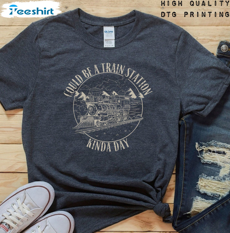 Could Be A Train Station Kinda Day Shirt, Yellowstone Long Sleeve Unisex T-shirt