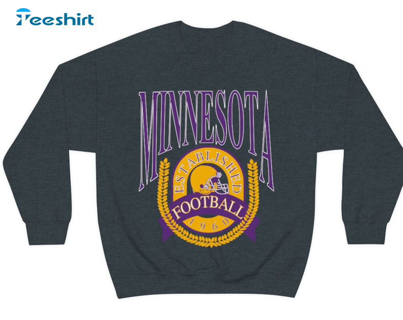 Minnesota Vikings Vintage Sweatshirt, Vintage Vikings Football Shirt, Retro