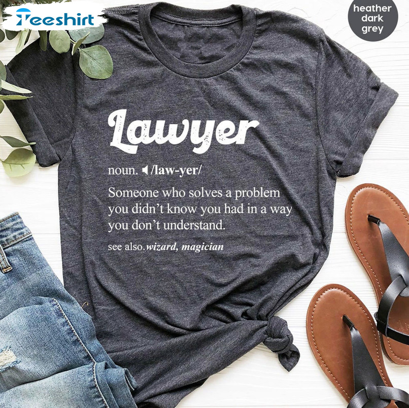 Funny Lawyer Shirt, Law School Crewneck Unisex Hoodie