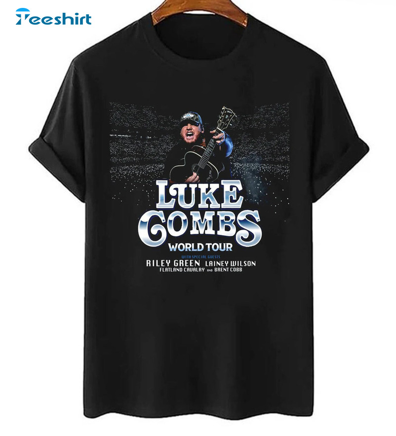 Luke Combs World Tour 2022 Shirt, Johnson World Tour Short Sleeve Tee Tops