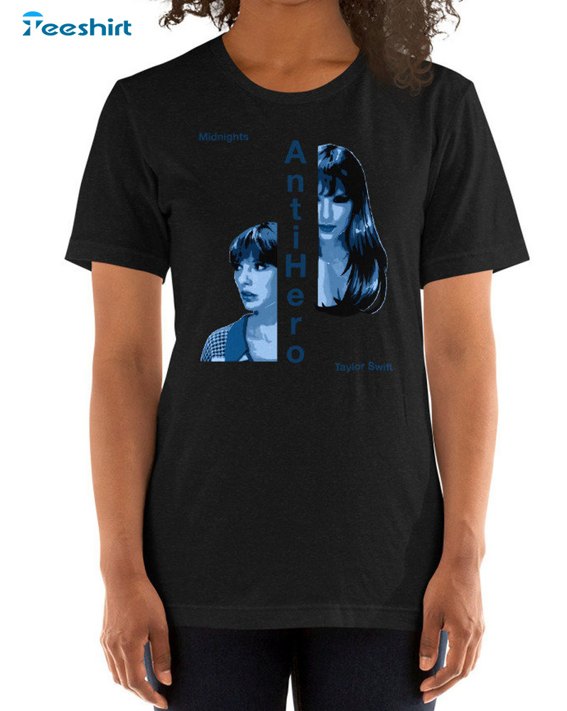 Anti Hero Taylor Shirt, Midnights Trending Crewneck Hoodie