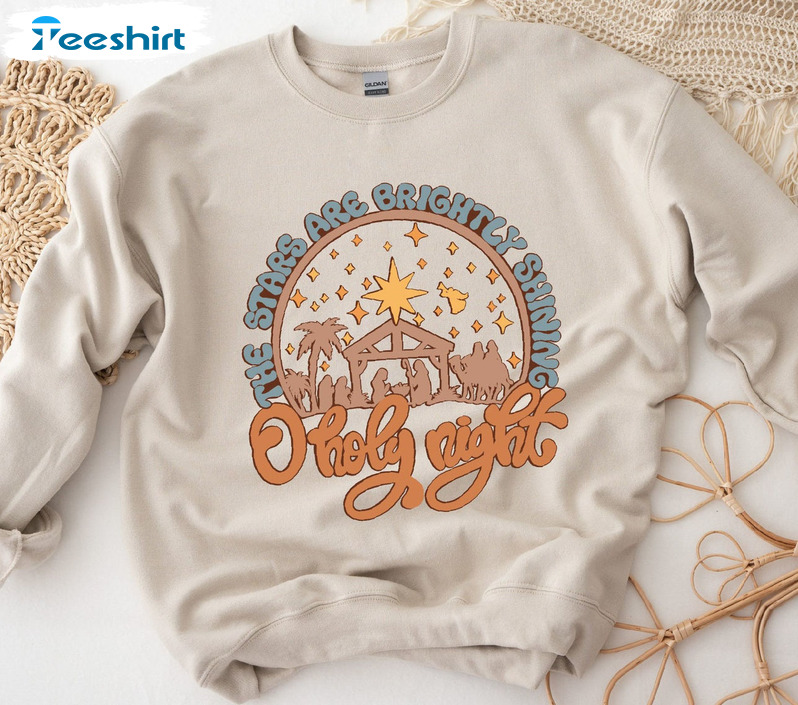 Oh Holy Night Sweatshirt, Jesus Lover Unisex T-shirt Tee Tops