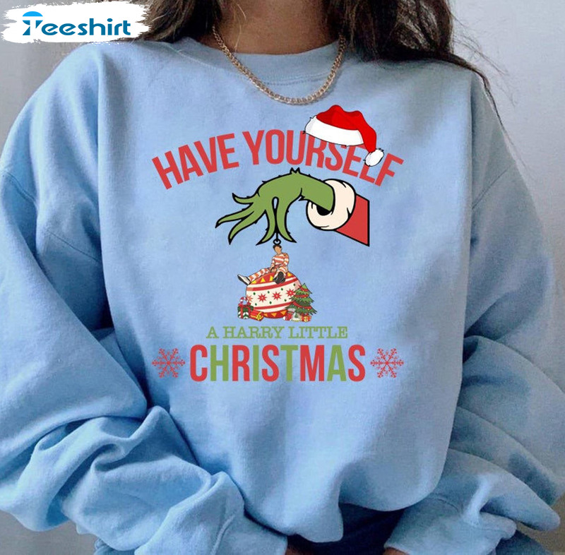 Have Yourself A Harry Little Christmas Shirt, Vintage Sweatshirt Hoodie