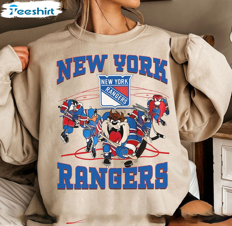 Vintage New York Rangers Hockey Logo Unisex Crewneck Sweatshirt - Trends  Bedding