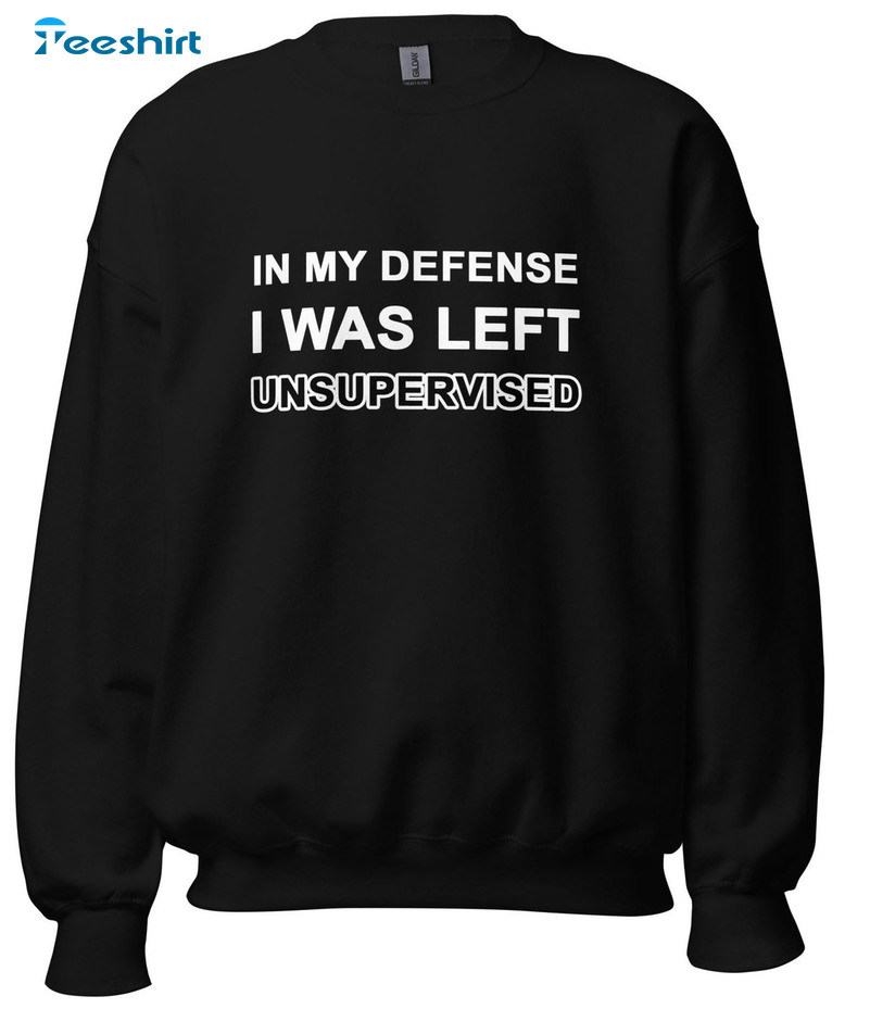 In My Defense I Was Left Unsupervised Trendy Sweatshirt, Hoodie