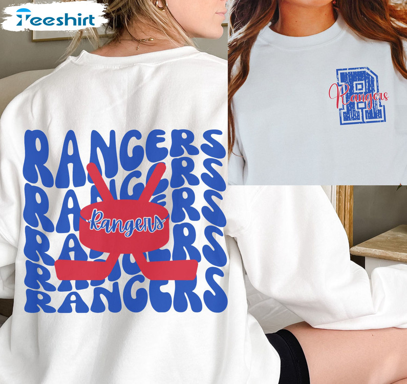 Rangers Sweatshirt, New York Hockey Crewneck Unisex T-shirt