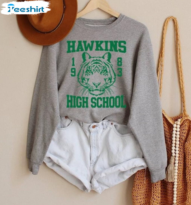 Hawkins High School EST 1983 Shirt, Hawkins Indiana Crewneck Unisex Hoodie