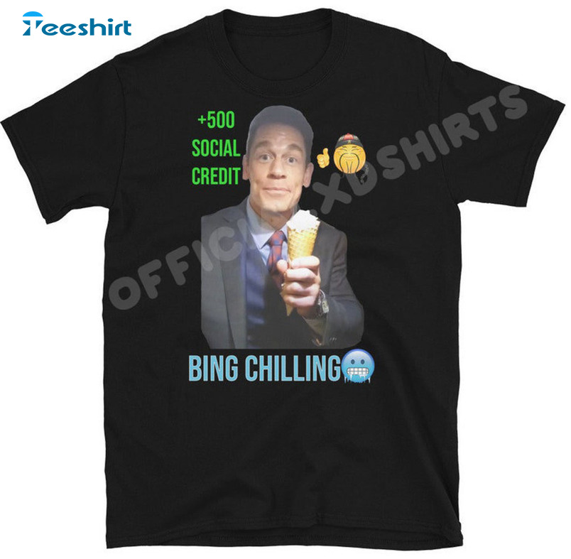 Bing Chilling John Cena Chinese Trendy Sweatshirt, Unisex Hoodie