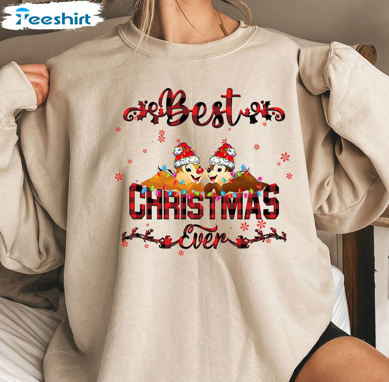 Best Christmas Ever Shirt, Chipmunks Christmas Sweater Unisex Hoodie