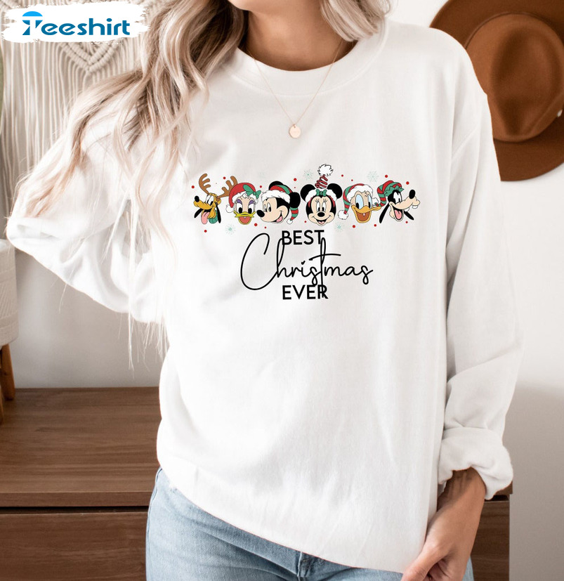 Best Christmas Ever Shirt, Disney Family Christmas Unisex Hoodie Crewneck