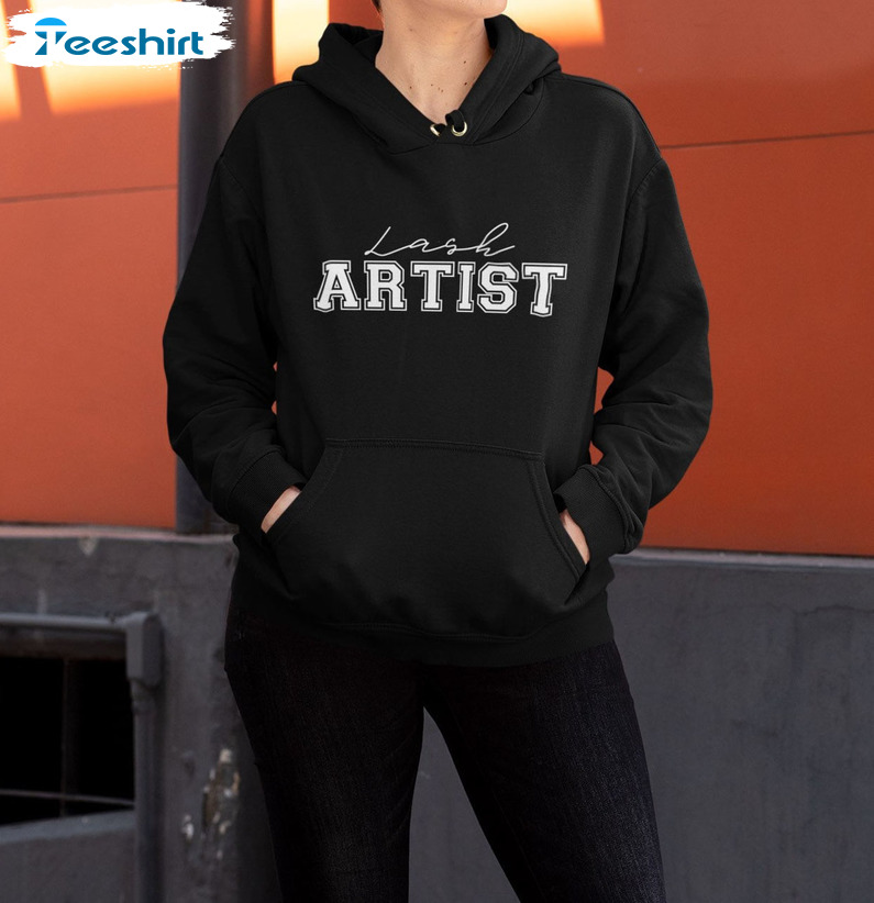 Lash Artist Sweatshirt, Lash Lover Eyelash Extensions Long Sleeve Crewneck