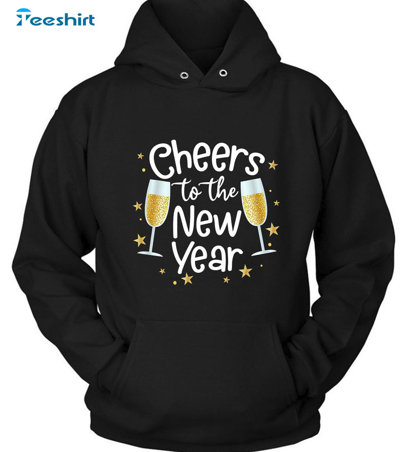 Cheers To The New Year Vintage Shirt, Happy New Year Unisex Hoodie Sweatshirt