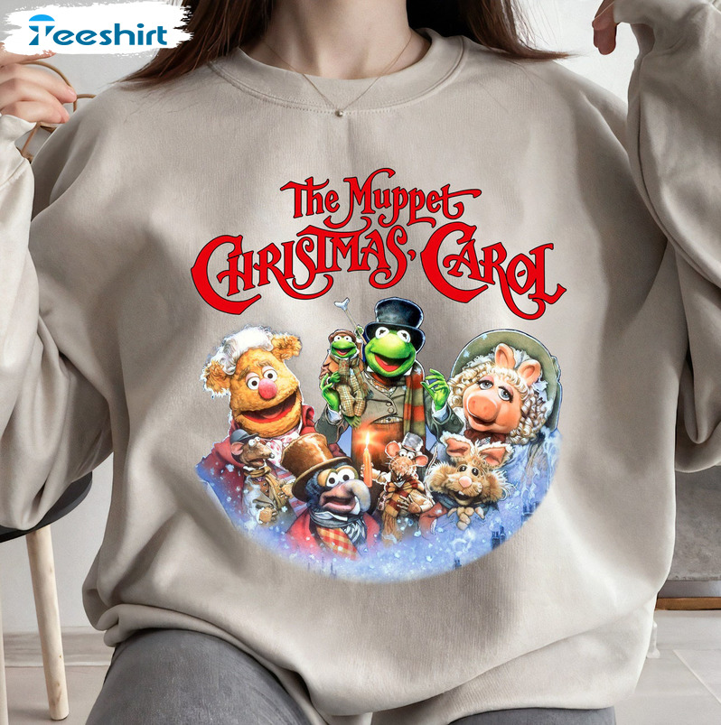 The Muppet Christmas Carol Shirt, Disney Xmas Unisex T-shirt Short Sleeve