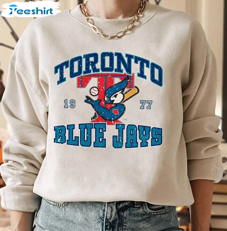 Vintage Toronto Blue Jays Sweatshirt Baseball Hoodie Fan Shirt