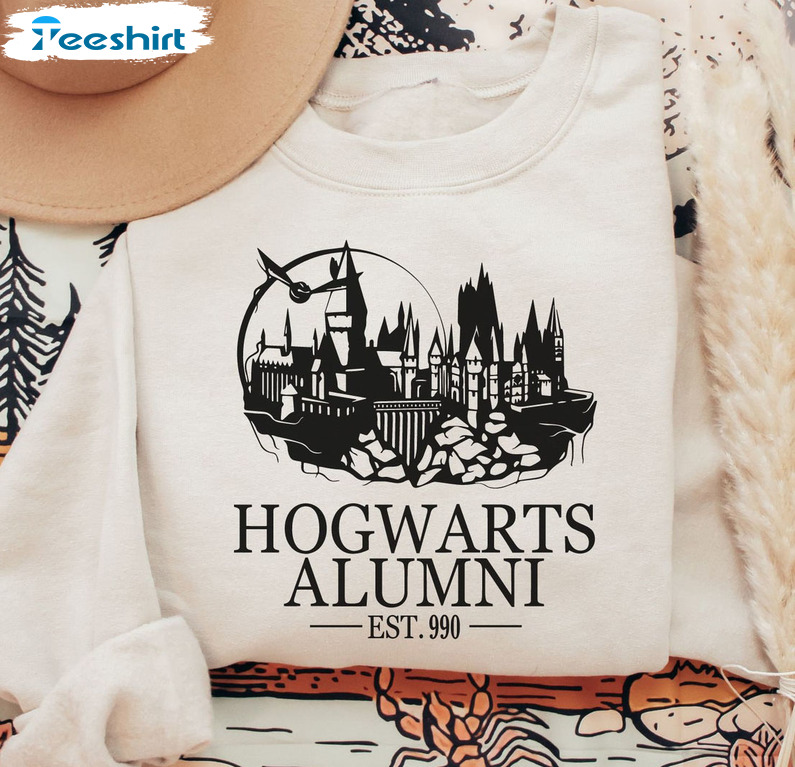 Hogwarts Alumni Shirt, Magical Wizard Castle Tee Tops