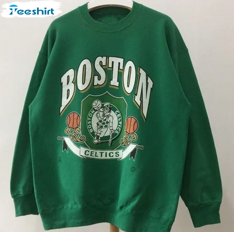 TheDeckProject Boston Celtic, Vintage Boston Celtic Sweatshirt T-Shirt, Celtic Sweater, Celtic T-Shirt, Vintage Basketball Fan Shirt, 230327et3