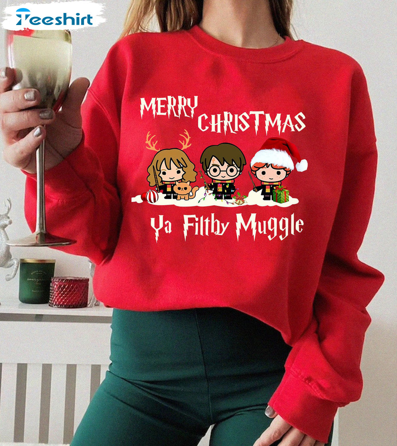 Merry Christmas Ya Filthy Muggle Shirt, Harry Potter Christmas Short