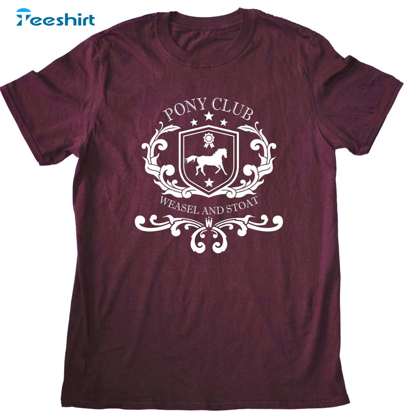 Pony Club Weasel And Stoat Shirt, Pony Club Horse Unisex T-shirt Long Sleeve