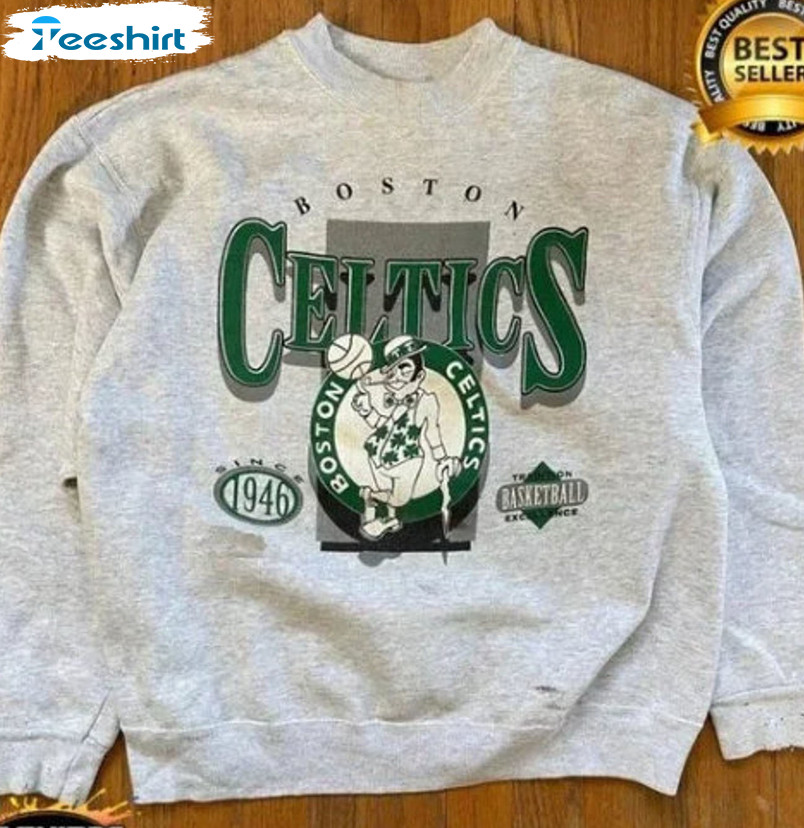Vintage NBA Boston Celtics EST 1946 Logo All Star Sweatshirt Shirt - Jolly  Family Gifts