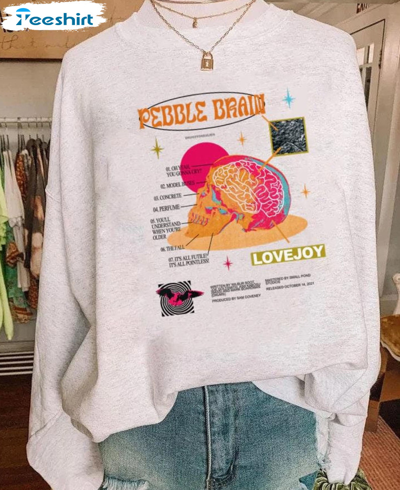 Pebble Brain Lovejoy Shirt, Lovejoy Tour 2022 Unisex T-shirt Crewneck