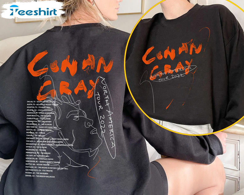 Conan Gray Sweatshirt, North American World Tour 2022 Short Sleeve Long Sleeve