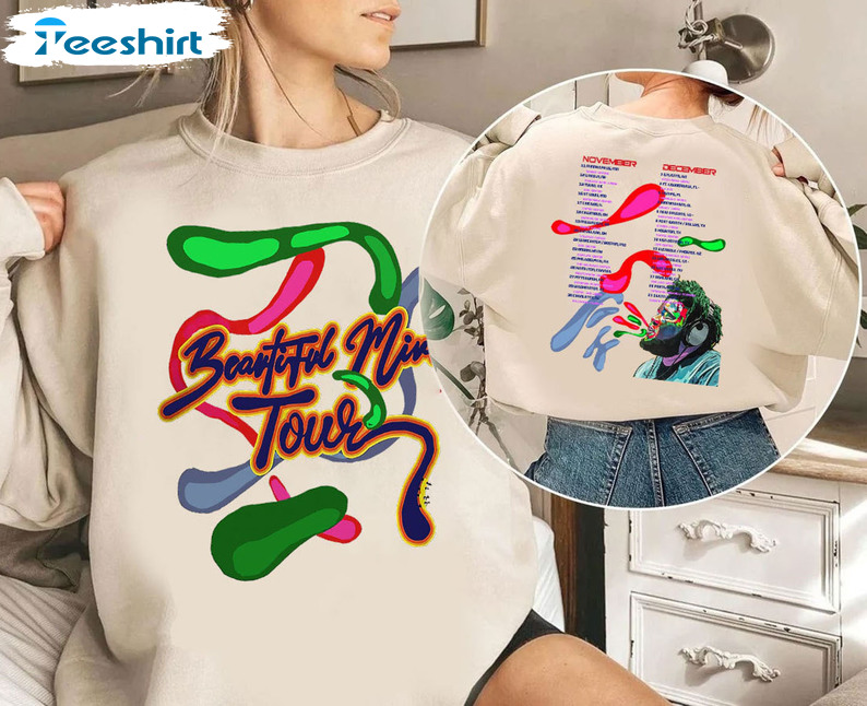 Rod Wave Beautiful Mind 2022 Tour Shirt, Colorful Unisex T-shirt Short Sleeve