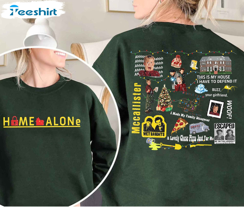 Home Alone Kevin Christmas Shirt, Christmas Unisex Hoodie Short Sleeve