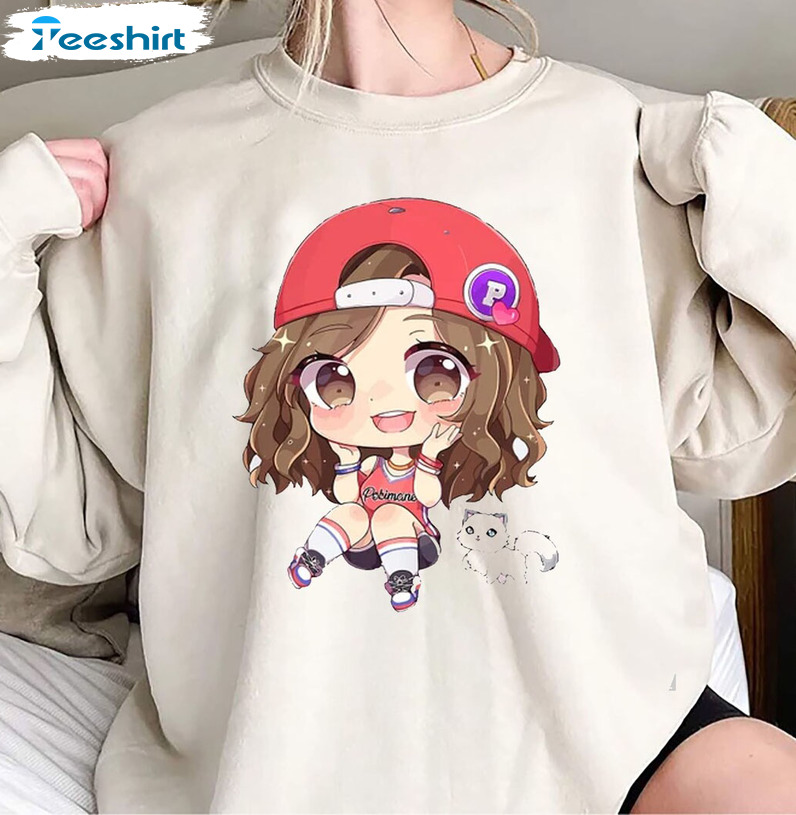 Pokimane Open Shirt I Love Poki Hoodie - Teeholly