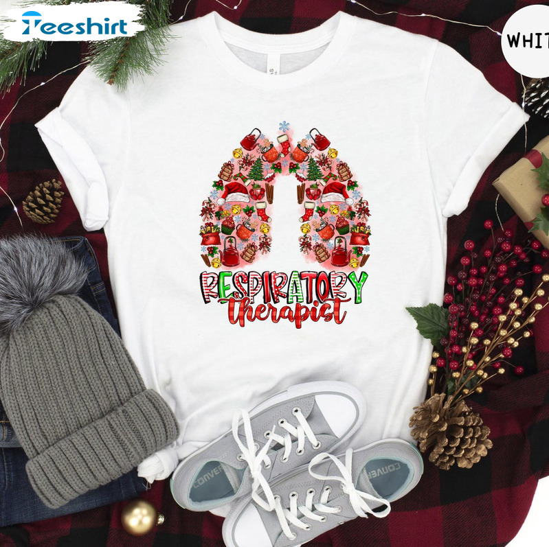 Respiratory Therapist Shirt, Christmas Matching Crewneck Hoodie