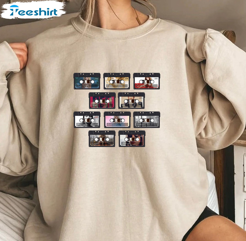 Taylor Albums As Books Sweatshirt, Midnights Album Crewneck Unisex Hoodie