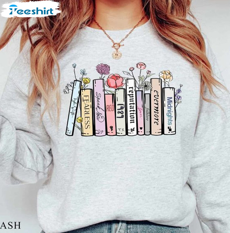 Midnight Album Books Shirt, Taylor's Version Vintage Crewneck Hoodie