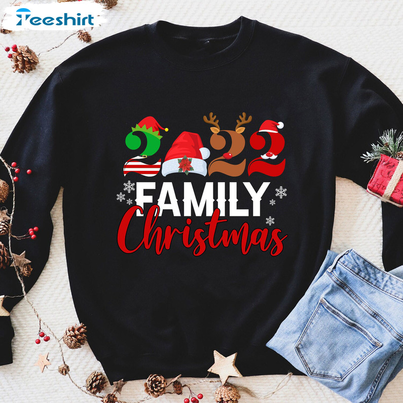 Family Christmas 2022 Shirt, Funny Xmas Crewneck Unisex Hoodie