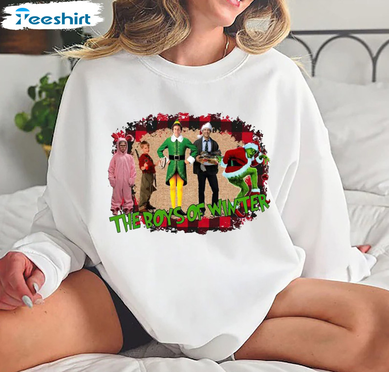 The Boys Of Winter Shirt, Christmas Movies Characters Short Sleeve Hoodie