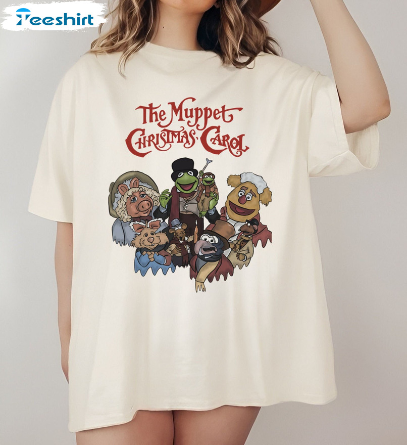 The Muppet Christmas Carol Shirt, Vintage Muppets Group Sweater Unisex Hoodie