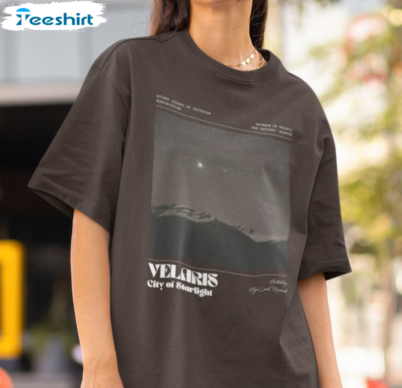Velaris City Of Starlight Shirt, Officially Licensed Sjm Acotar Short Sleeve Tee Tops
