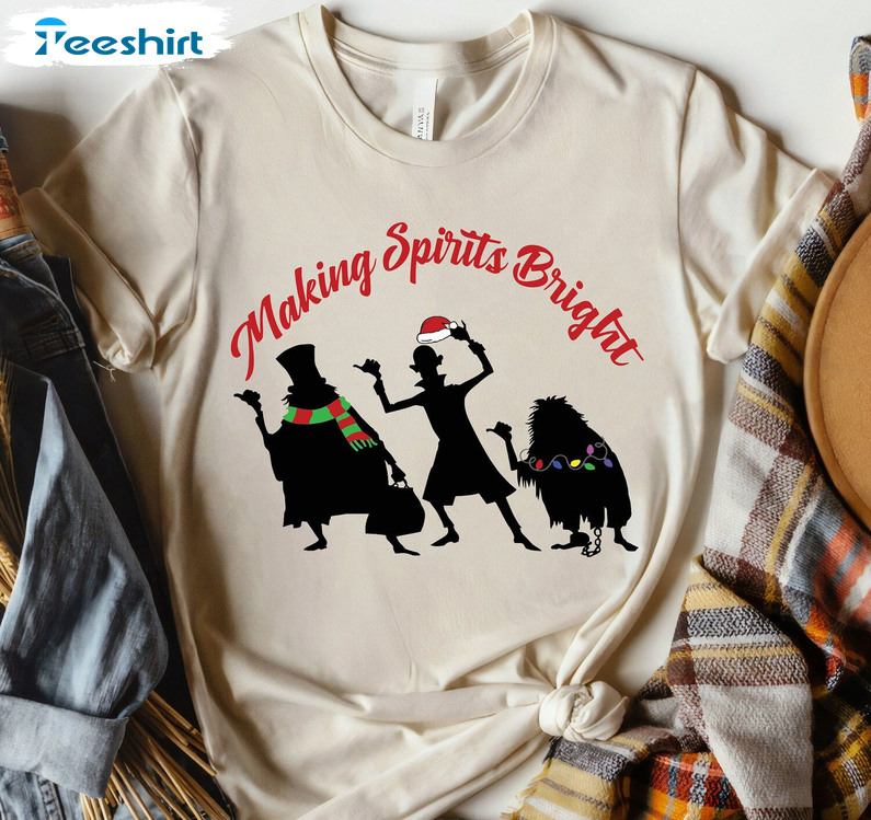 Making Spirits Bright Trending Shirt, Disneyland Christmas Short Sleeve Unisex T-shirt