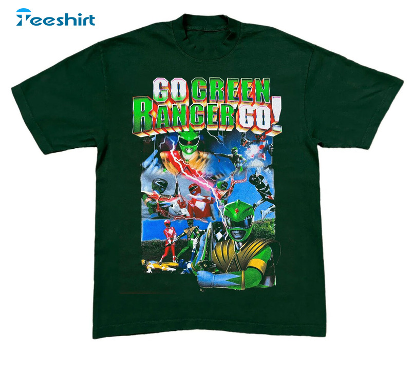 Go Green Ranger Go Shirt, Jason David Short Sleeve Sweatshirt